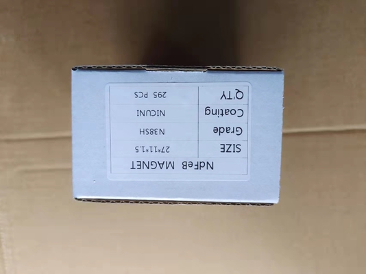 kaufen Silberne beschichtende dauerhafte Neodym-Magneten N38SH F27x11x1.5mm für schwanzlosen DC-Motor online manufacture