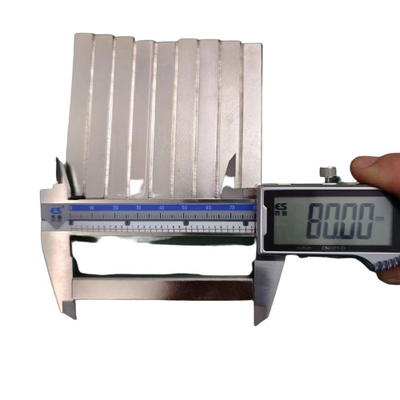 kaufen Des kundenspezifisches Quadrat-rechteckige starke Neodym-N52 lange Längen-Mehrfachnutzung der Stabmagnet-80X10X10mm online manufacture
