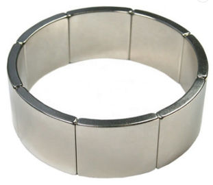 kaufen Dauerhafte Bewegungsmagneten gebogener Bogen-seltene Erdsegment-Magnet des Neodym-N35 online manufacture