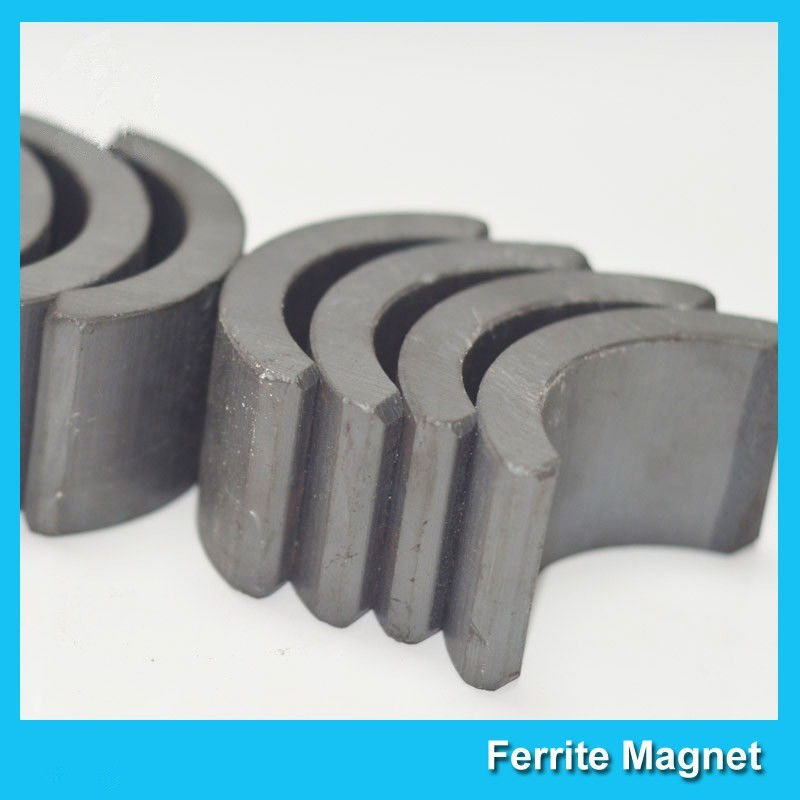 Arc Shaped Ceramic Ferrite Magnets For Ceiling Fan Brushless DC Motor